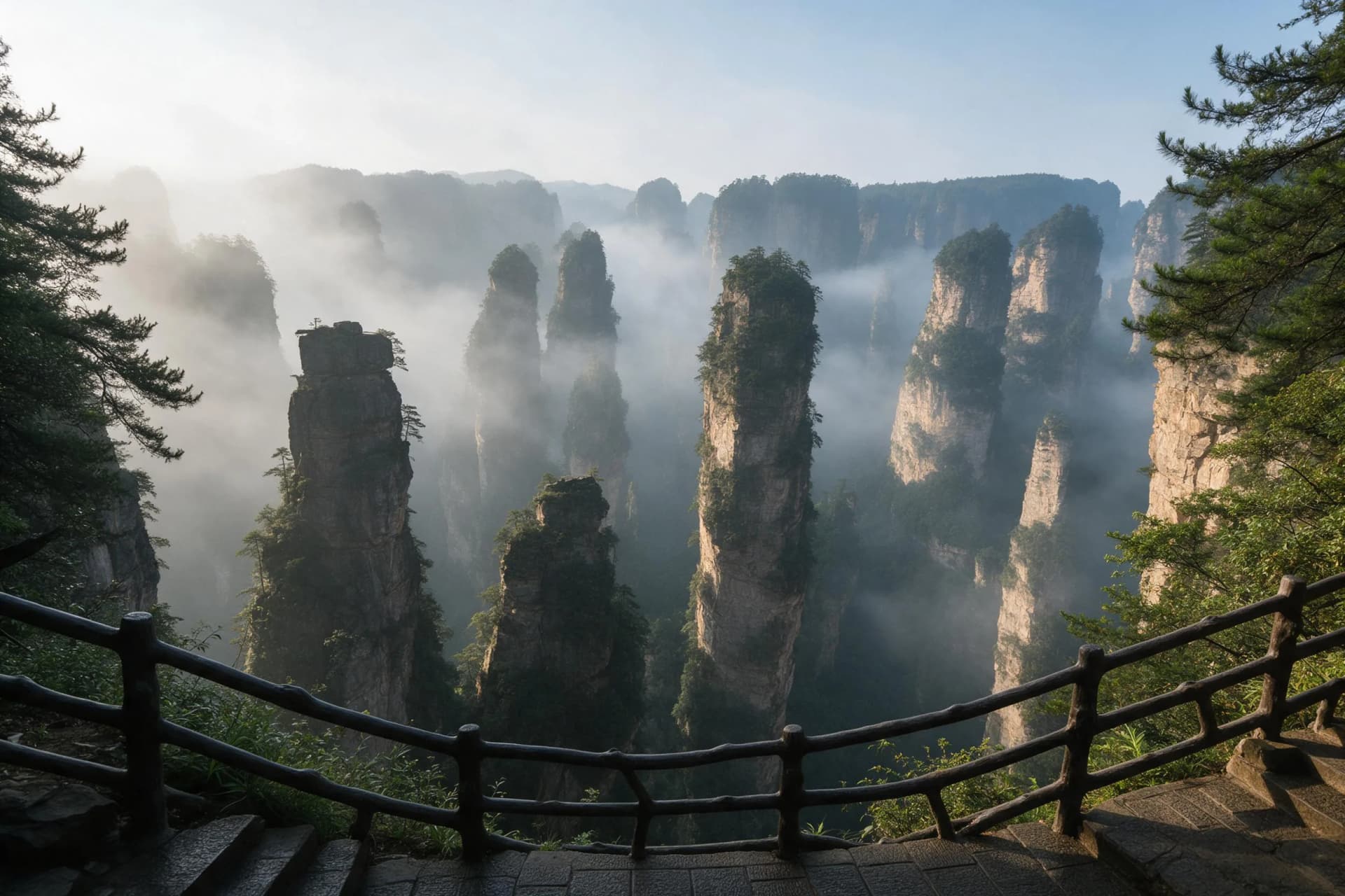 The Avatar Mountains of Zhangjiajie