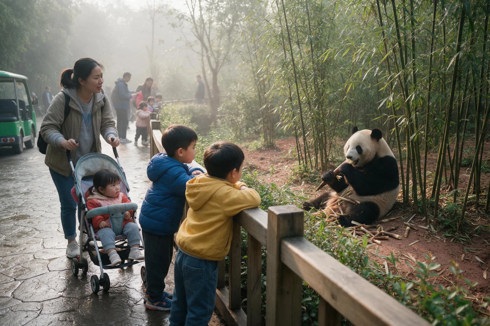 Panda Base di Chengdu con i bambini: orari e passeggini (2026)