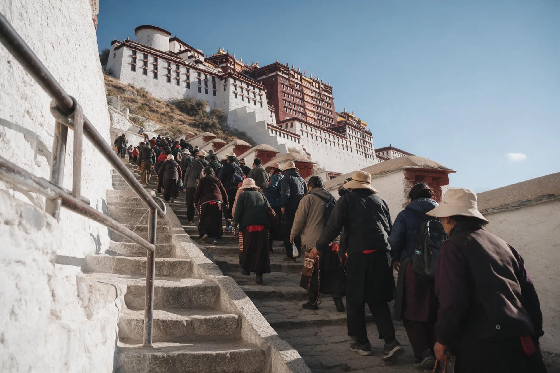 How Many Steps Up the Potala Palace Above Lhasa?