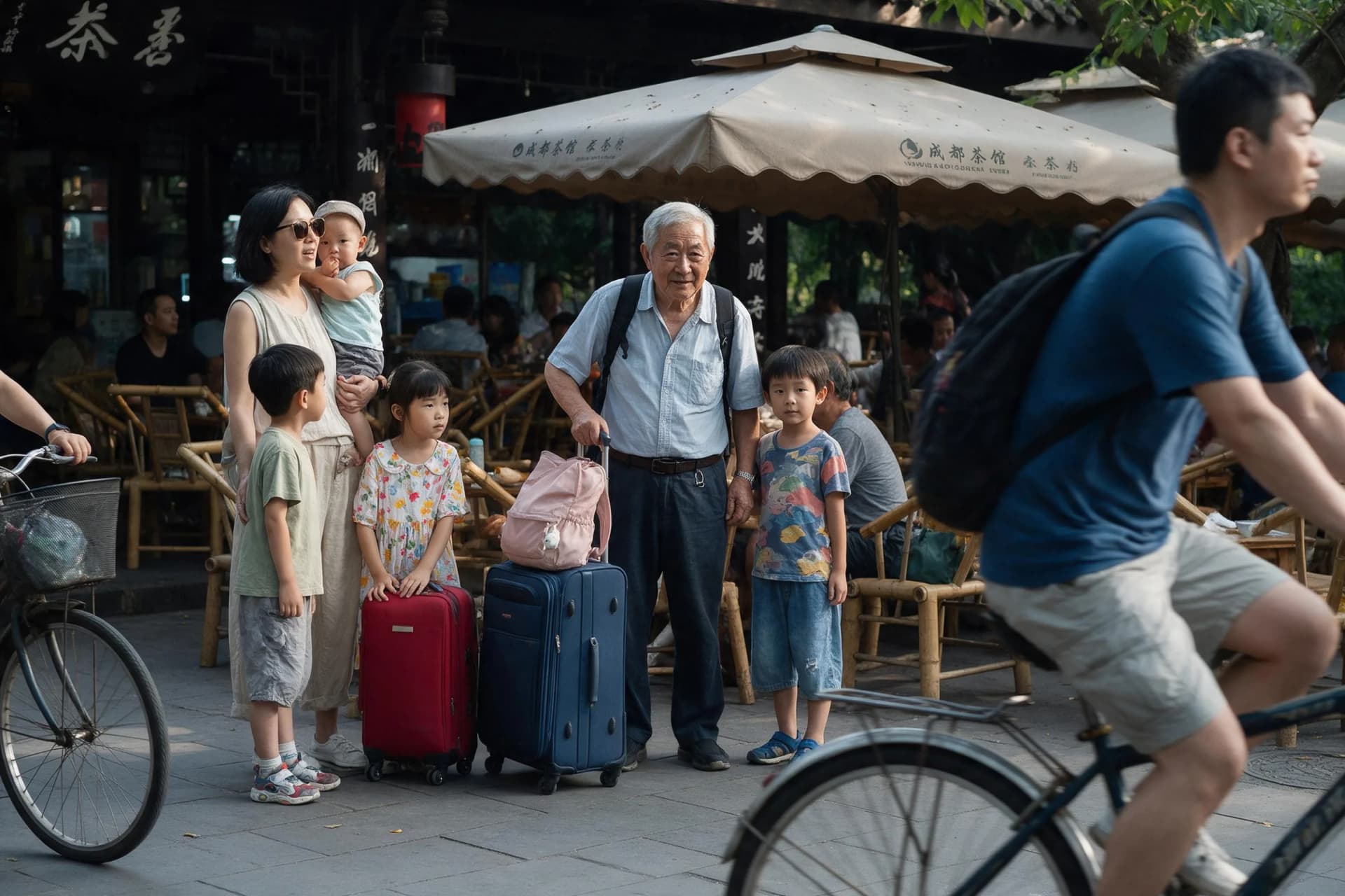 Canada travelers planning a China journey, original documentary travel photograph