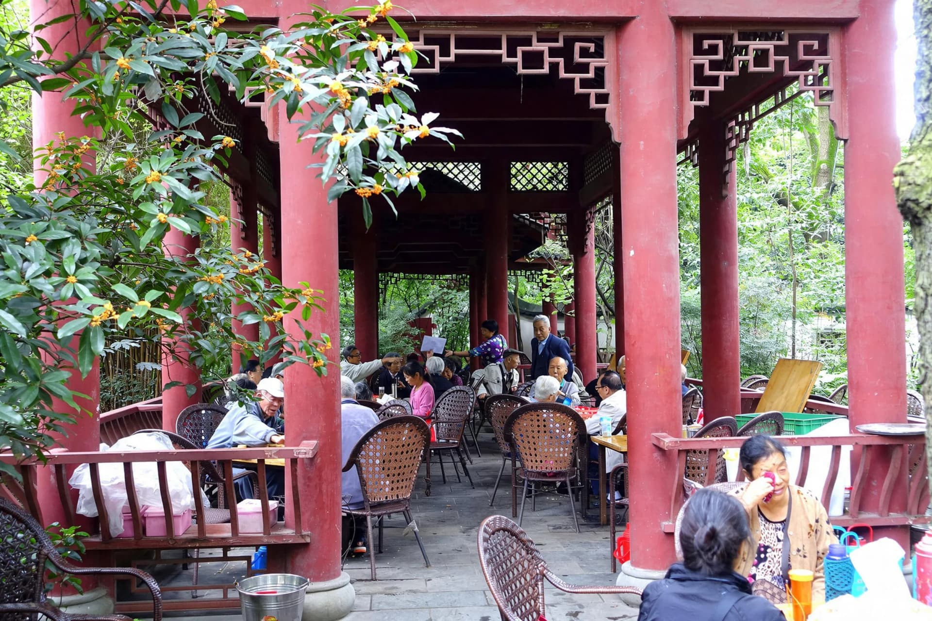 Canada travelers planning a China journey, original documentary travel photograph